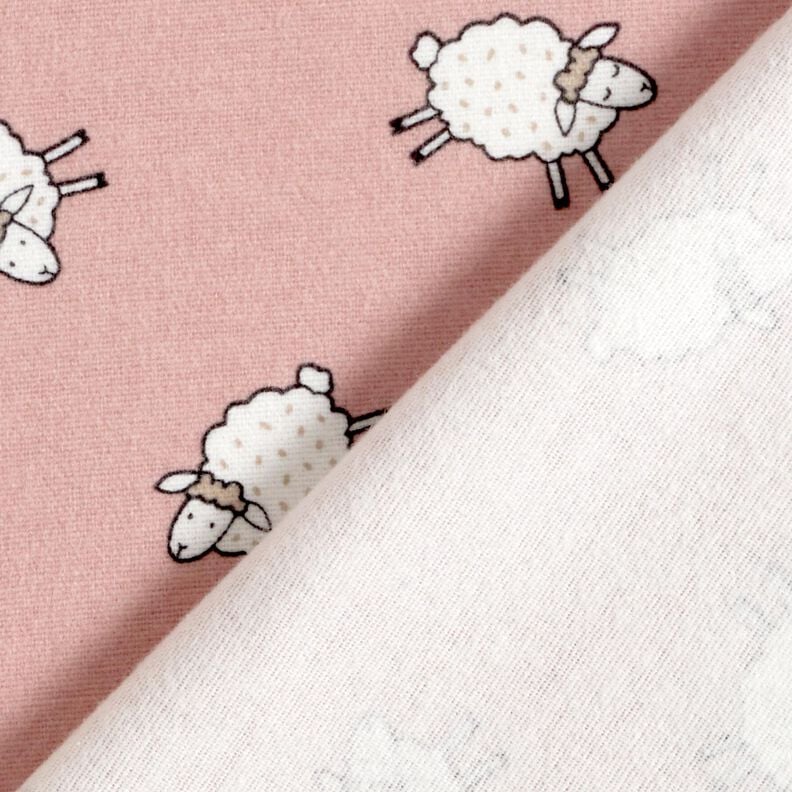 Cotton Flannel Lambs | by Poppy – dusky pink,  image number 4