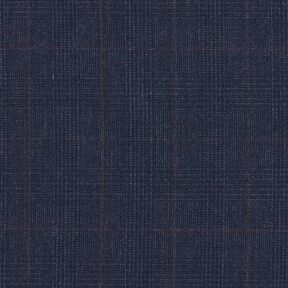 Wool blend subtle tartan – midnight blue/fawn, 