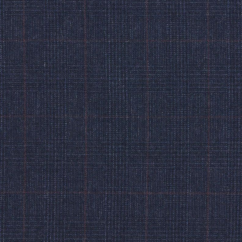 Wool blend subtle tartan – midnight blue/fawn,  image number 1