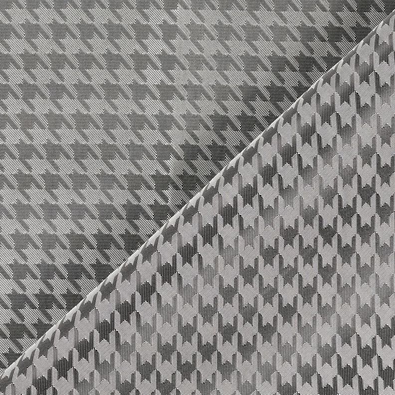 Lining Fabric Jacquard Houndstooth – light grey/dark grey,  image number 4