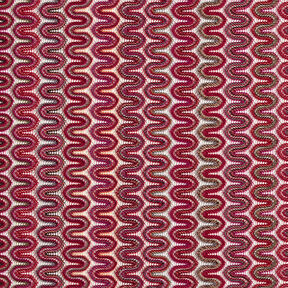 Wave patterned lace fabric – dark red, 