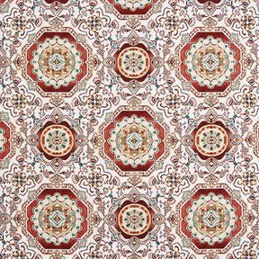 Decor Fabric Tapestry Fabric Oriental Mandala – carmine/ivory, 
