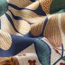 Decor Fabric Half Panama floral picture – natural/blue,  thumbnail number 2