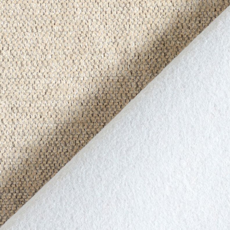 Upholstery Fabric Chenille Mottled – cashew/silver grey,  image number 3