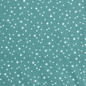 Cotton Poplin irregular stars – petrol, 