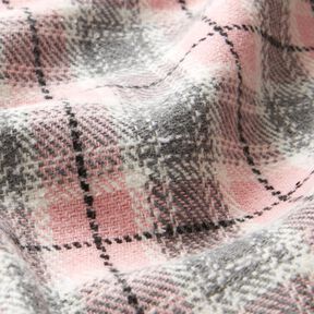 Checked Coating Fabric – pink/light grey, 