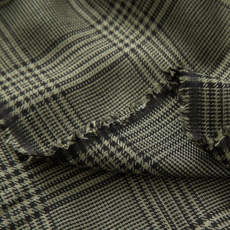 viscose fabric Glen Plaid – olive,  image number 3