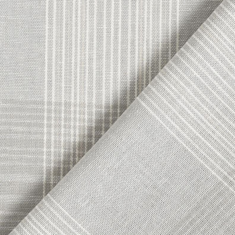 Linen blend check – light grey,  image number 4