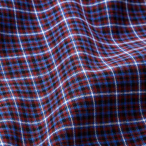 Cotton fabric double check – black/red, 