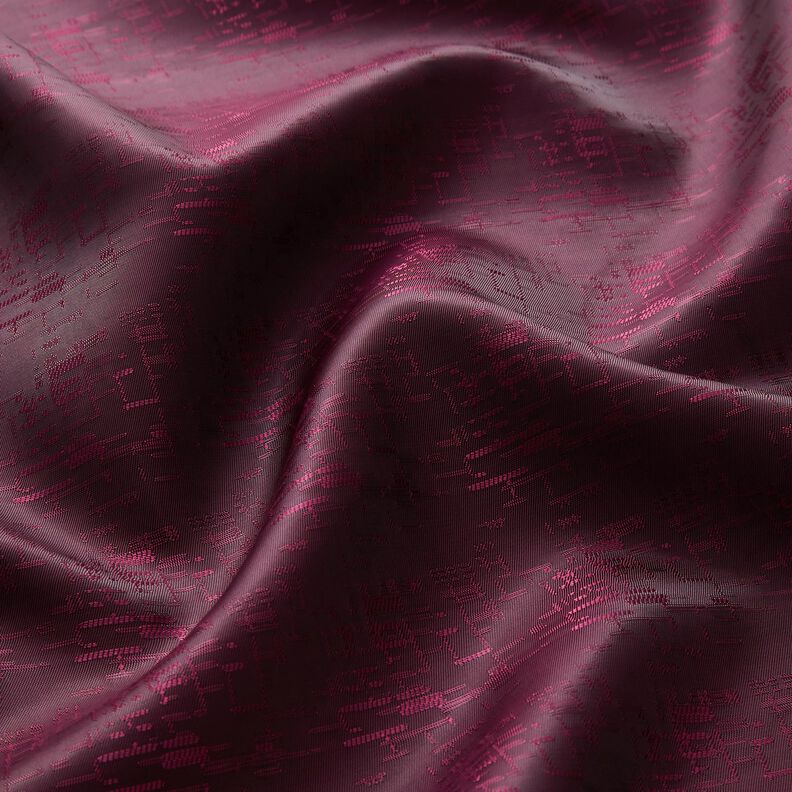 Lining Fabric Jacquard Grid Pattern – burgundy,  image number 2