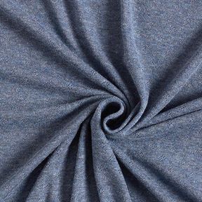 Fine Jersey Knit with Openwork Melange – denim blue, 