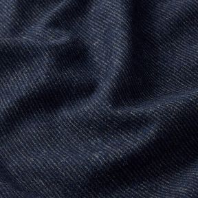 Wool blend fine stripes – midnight blue/denim blue, 