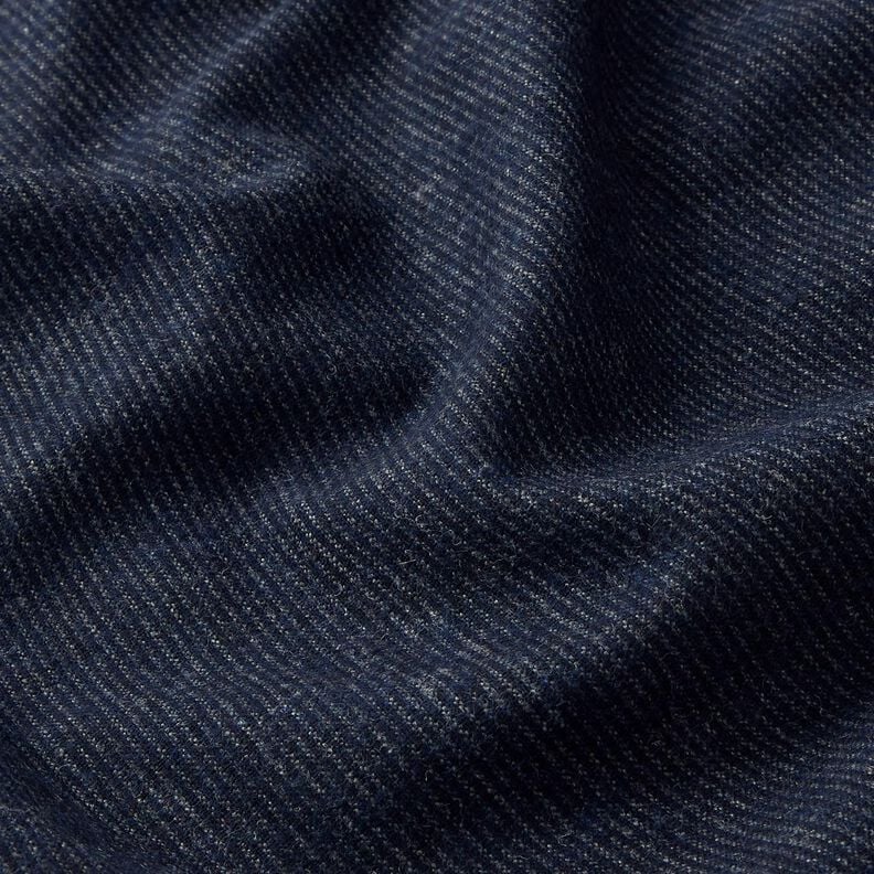 Wool blend fine stripes – midnight blue/denim blue,  image number 2