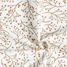 Decorative fabric half Panama branches with berries – offwhite,  thumbnail number 3