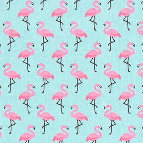 Cretonne Flamingo 3 – turquoise, 