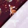 French terry enchanting reindeer | Glitzerpüppi – merlot/copper,  thumbnail number 4