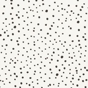 Cotton jersey irregular dots – white, 