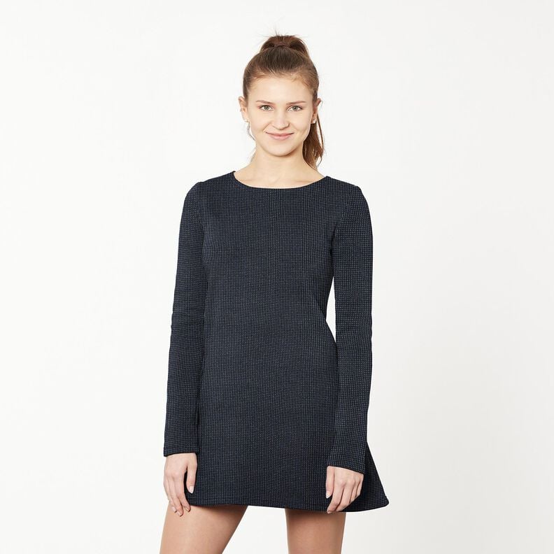 Jacquard knit mini Salmis – black/blue grey,  image number 4