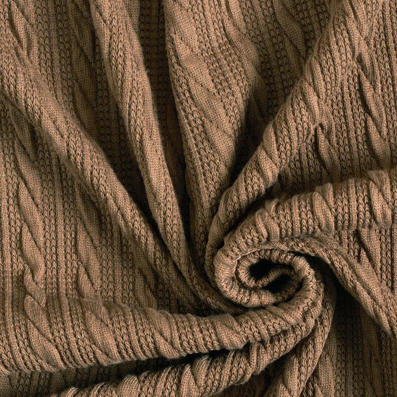 Knit Cloqué Cable Pattern – dune,  image number 3