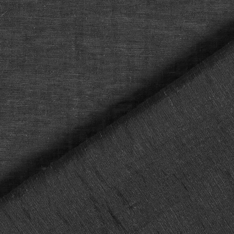 Voile viscose blend – black,  image number 3