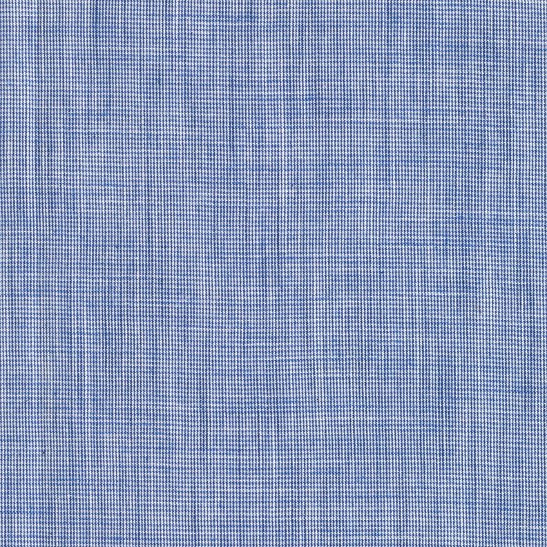 Cotton fabric mini houndstooth – white/denim blue,  image number 1