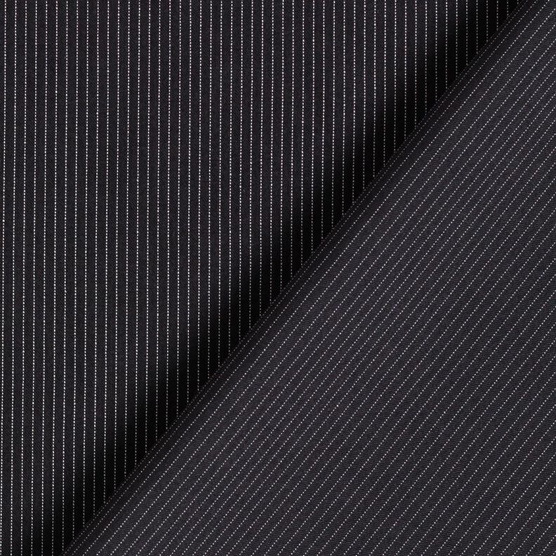 Trouser fabric small pinstripes – black,  image number 4