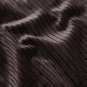 Plain Cotton Viscose Blend Stretch Cord – black brown, 