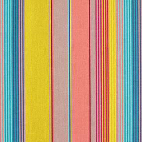 Outdoor Fabric Canvas Stripes – salmon/mustard, 