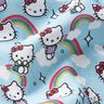 Cotton Poplin Hello Kitty rainbows Licensed Fabric | SANRIO – sky blue,  thumbnail number 2