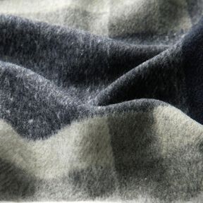 Coat Fabric Large Checks – midnight blue/light grey, 
