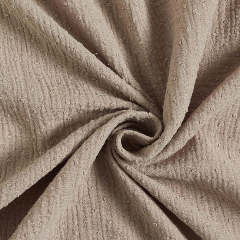 Dobby muslin – light taupe,  image number 4