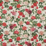 Decor Fabric Half Panama Rose garden – natural/carmine,  thumbnail number 1