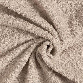 Towelling Fabric – dark beige, 