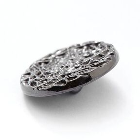 Meteor Metal Button – silver metallic, 
