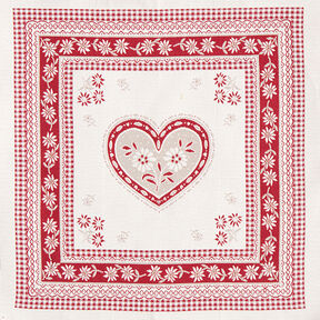Decor Tapestry Fabric Alpine Magic Heart – carmine, 