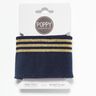 Cuff Knit ribbing Lurex – midnight blue/metallic gold,  thumbnail number 1