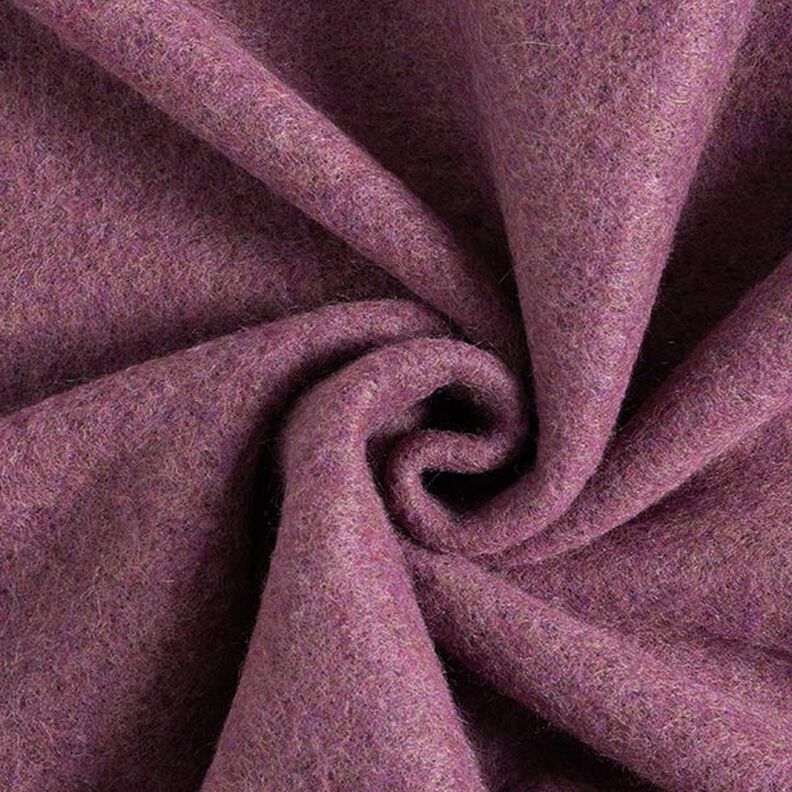 Mottled Fulled Wool Blend – grape,  image number 1