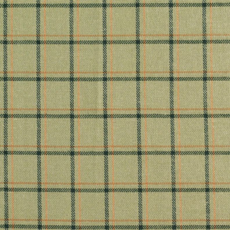 Flannel double check – khaki/fir green,  image number 1