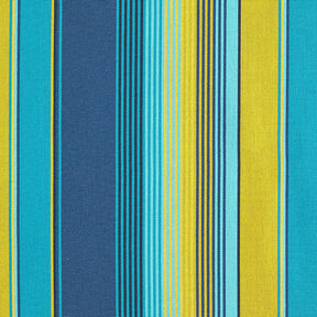 Outdoor Fabric Canvas Stripes – blue/mustard, 