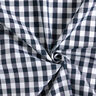 Cotton Vichy check 1 cm – blue-black/white,  thumbnail number 3