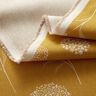 Decor Fabric Half Panama dandelions – natural/curry yellow,  thumbnail number 3