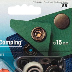 Sport & Camping Press Fasteners [Ø 15mm] - antique gold metallic| Prym, 