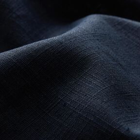 Linen fabric Ramie mix medium – blue-black, 