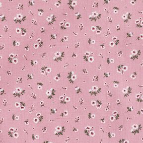 Organic Cotton Poplin little flowers – dusky pink, 