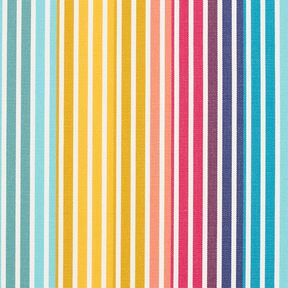 Outdoor Fabric Canvas Retro Stripes – yellow/turquoise, 