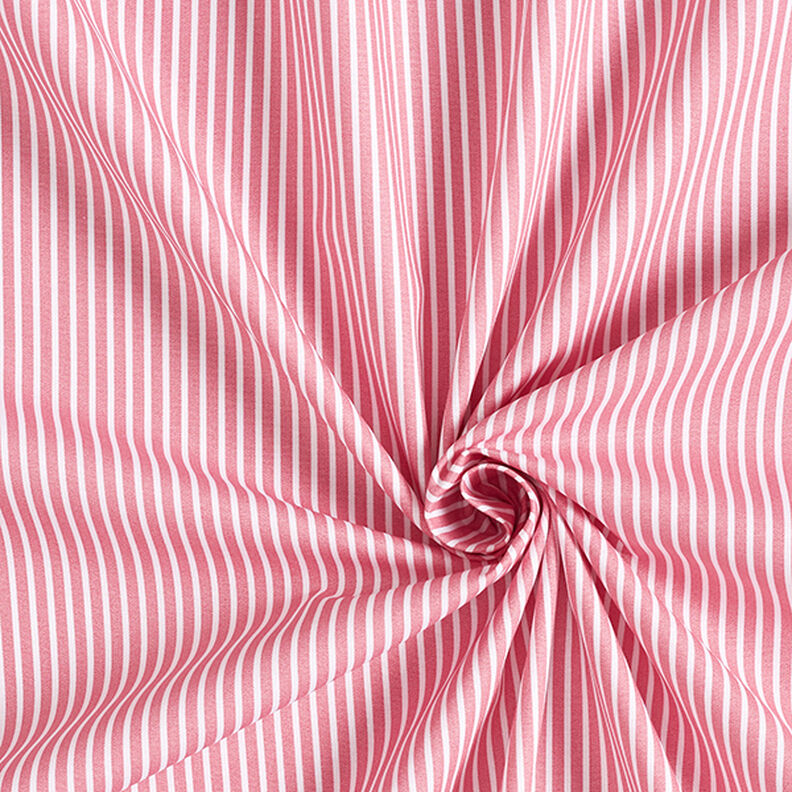 Cotton Poplin Stripes – pink/white,  image number 3