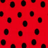 Faux fur, ladybug dots – red/black,  thumbnail number 1