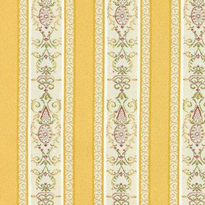 Biedermeier Stripes Jacquard Furnishing Fabric – cream/yellow, 
