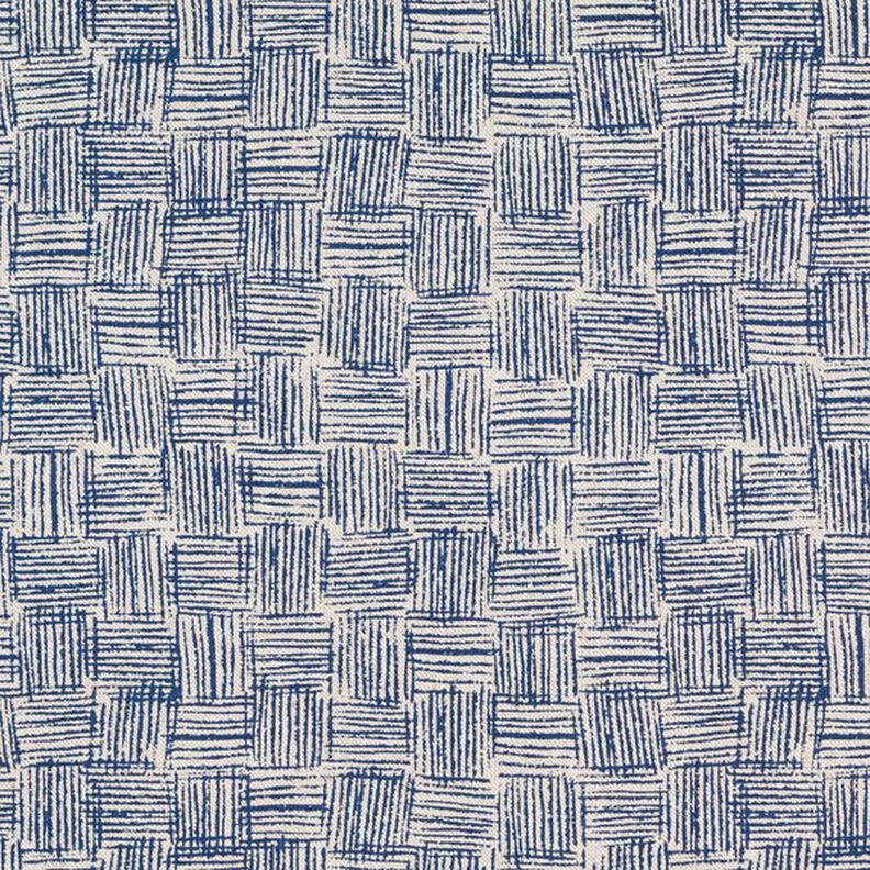 Half Panama Decor Fabric Dashes – navy blue,  image number 1