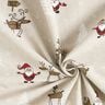 Decor Fabric Half Panama North Pole – natural/red,  thumbnail number 3